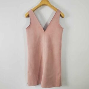 Zara Suede Mini Dress in Dusty Pink